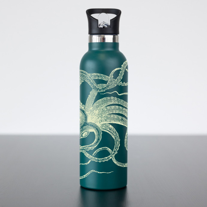 Custom Water bottle designed for retail boutiques